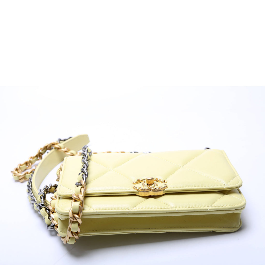 Chanel 19 Wallet On Chain Quilted Lambskin RFID