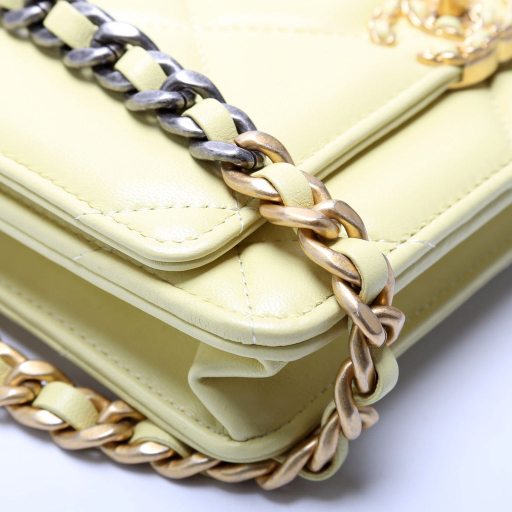 Chanel 19 Wallet On Chain Quilted Lambskin RFID