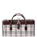Nova Check Buckle Top Handle Bag