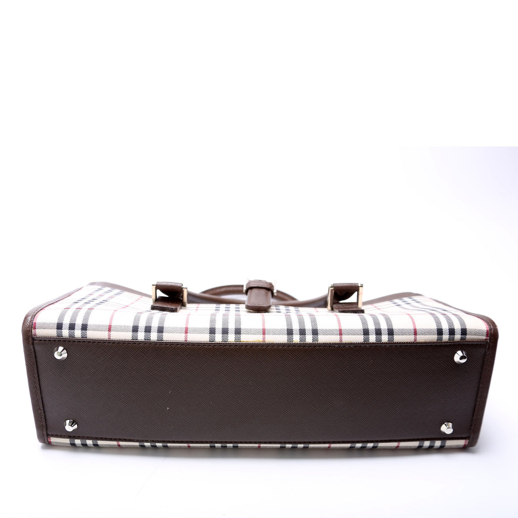 Nova Check Buckle Top Handle Bag