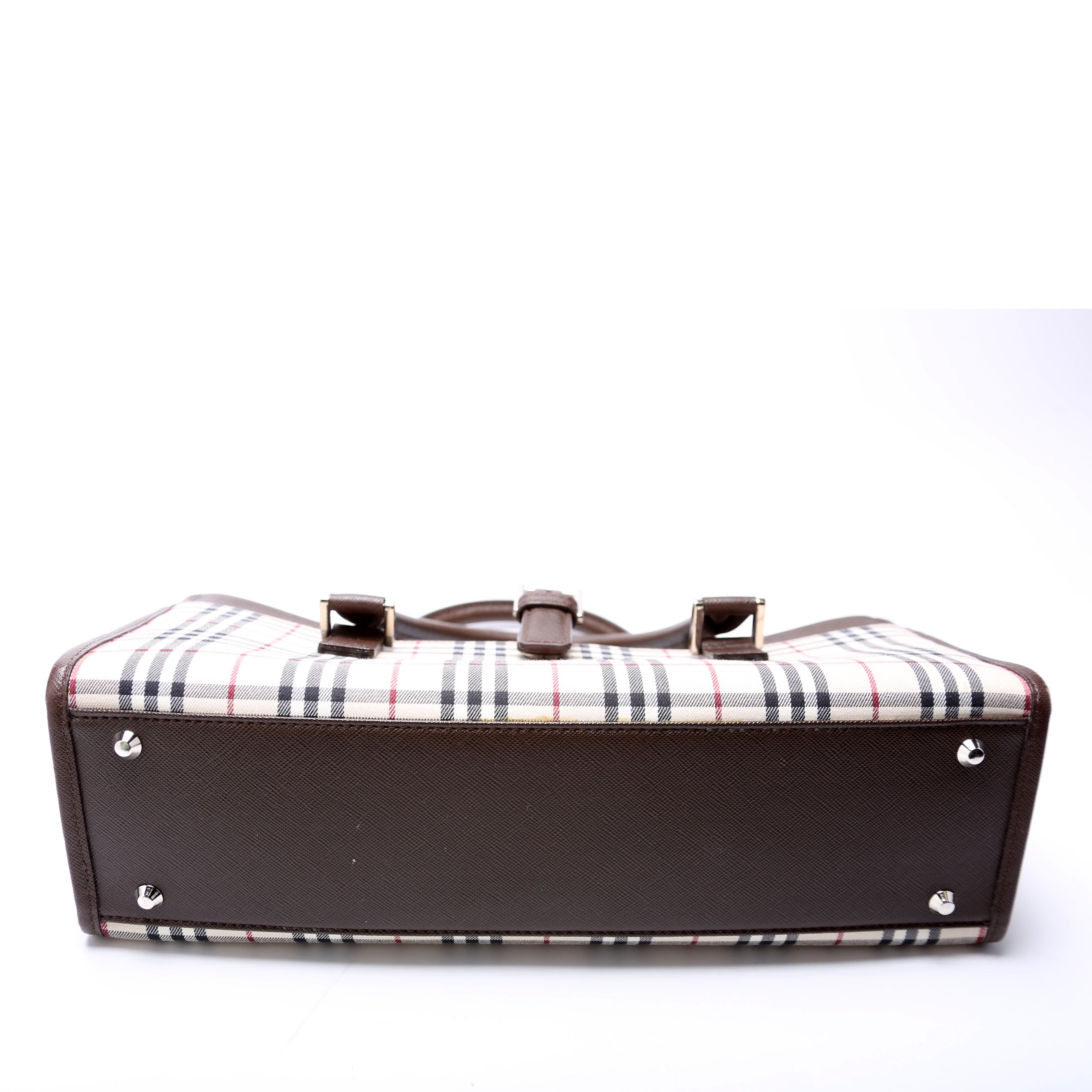 Nova Check Buckle Top Handle Bag