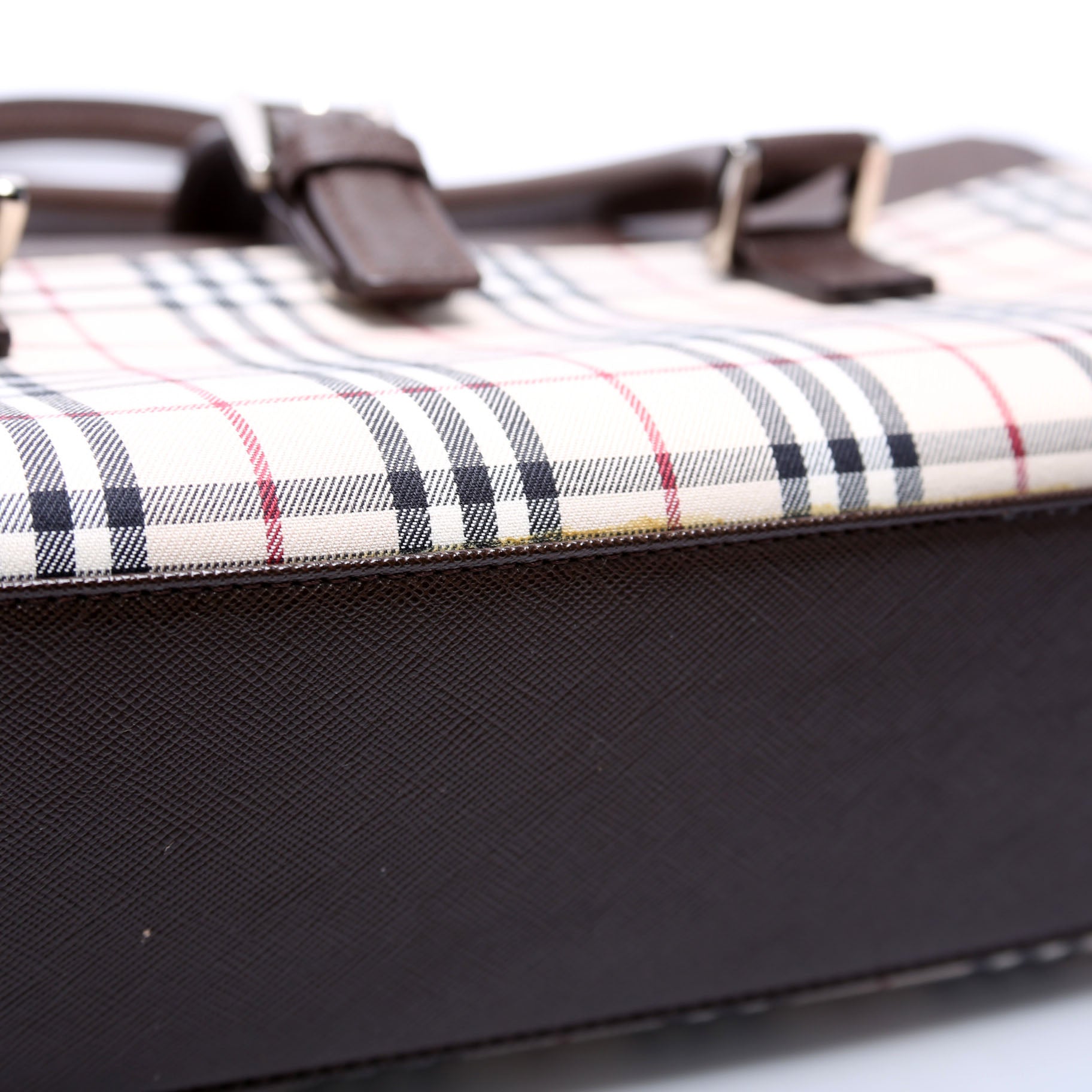 Nova Check Buckle Top Handle Bag