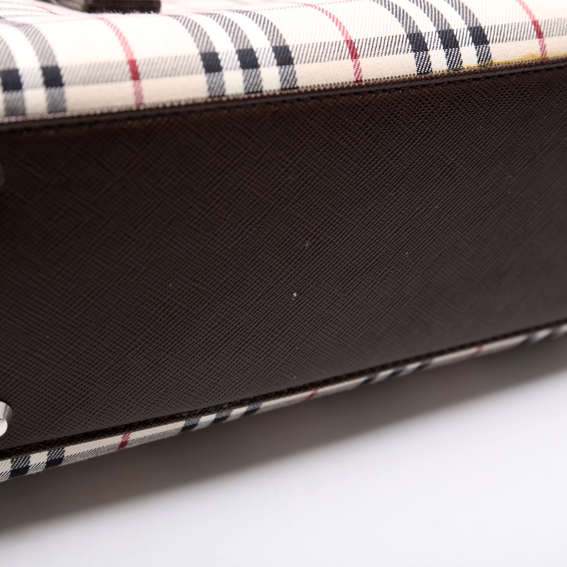 Nova Check Buckle Top Handle Bag