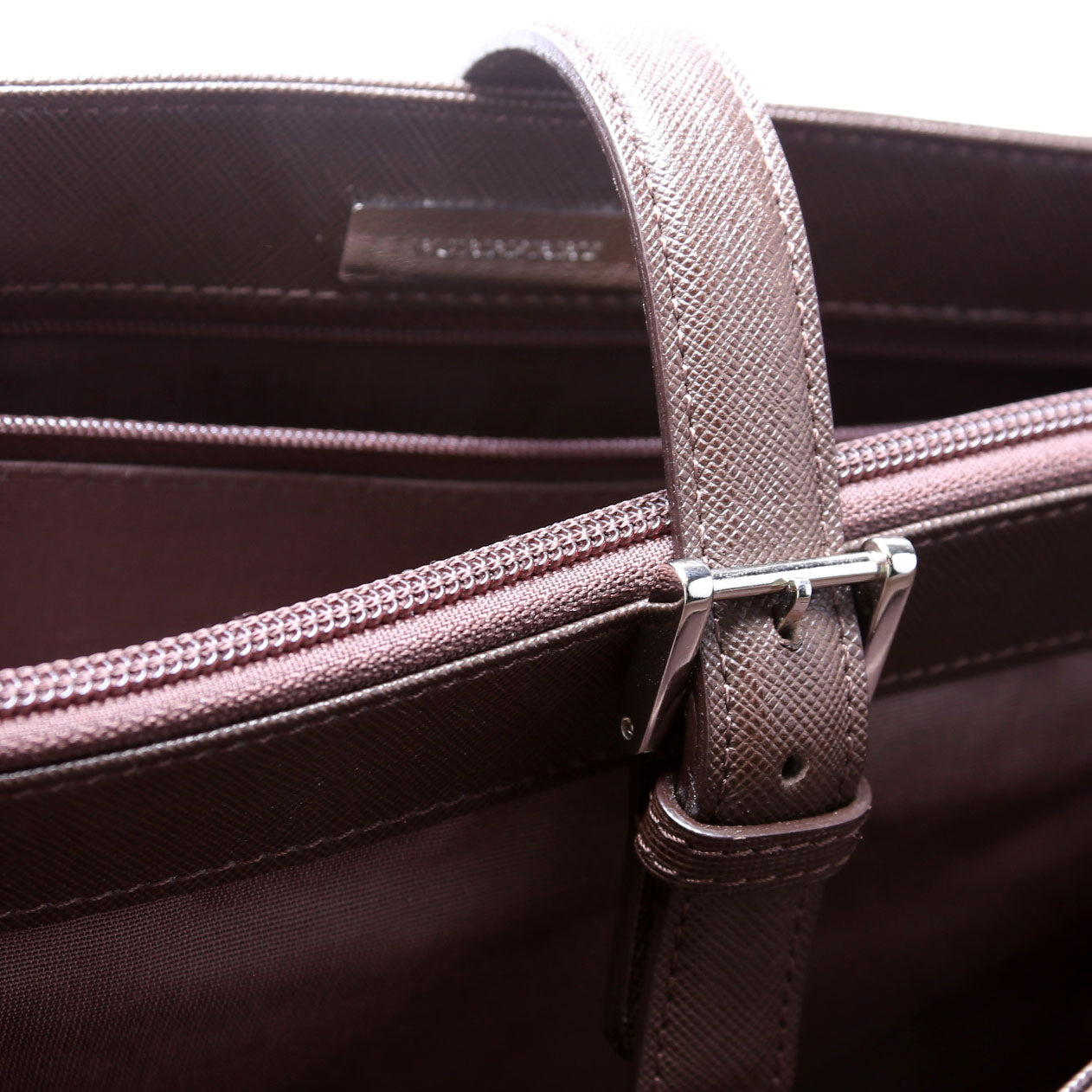 Nova Check Buckle Top Handle Bag
