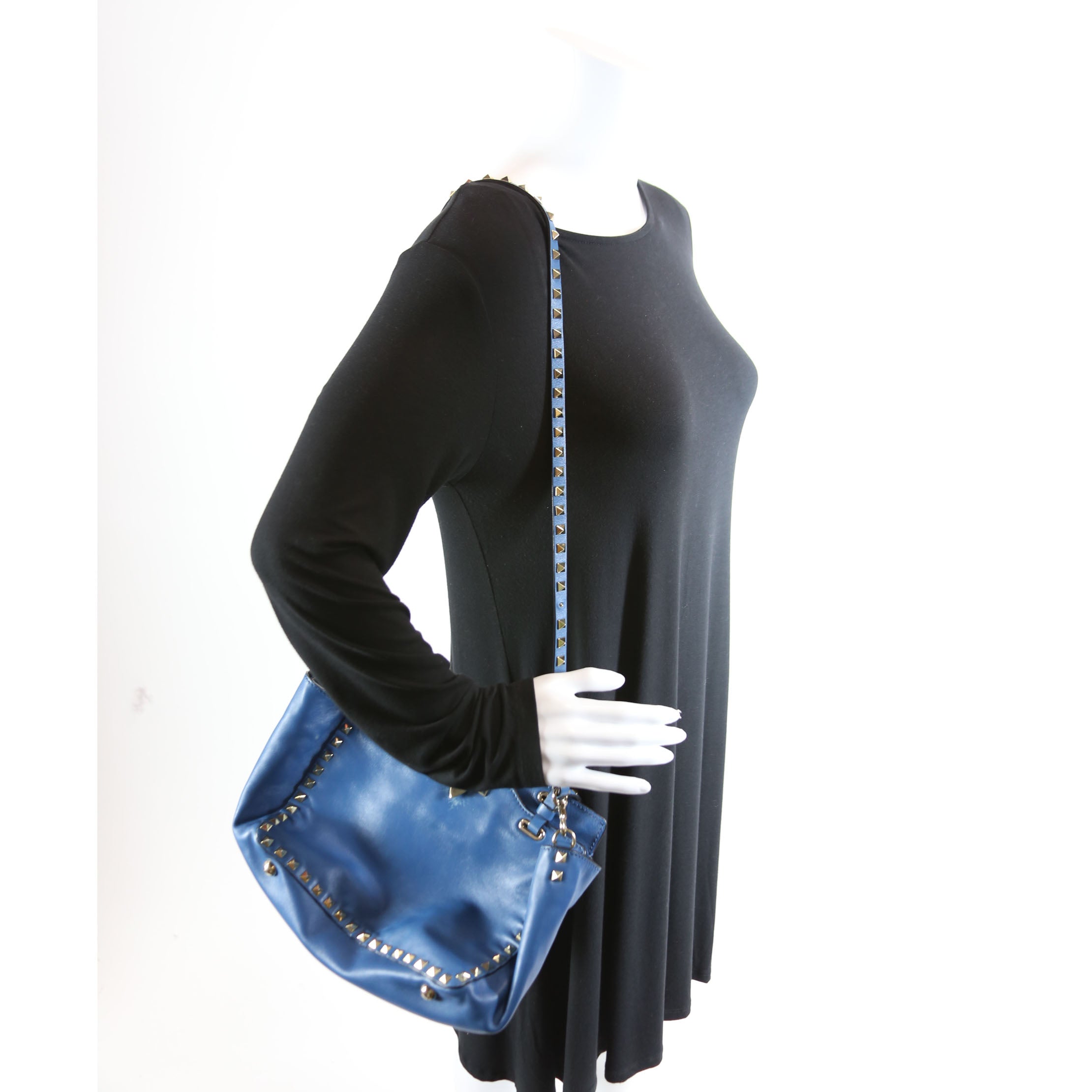 Rockstud Tote Small Blue
