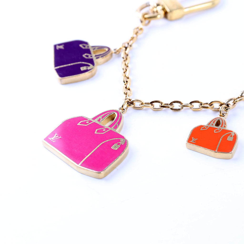 Enamel Iconic Speedy Bag Charm Gold/Multicolor