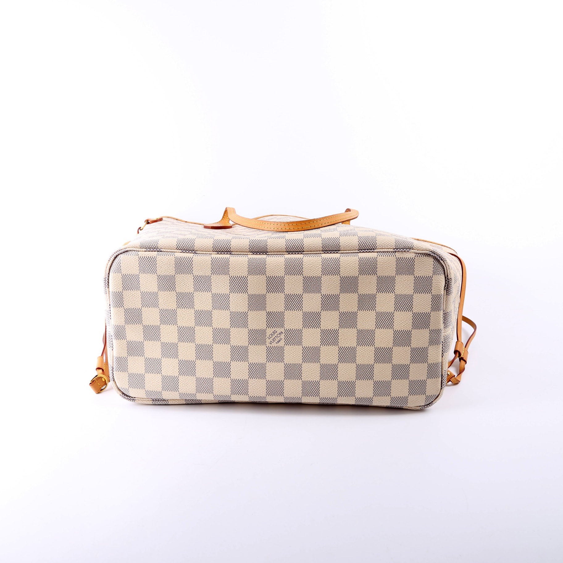 Neverfull With Wallet MM Azur White Interior