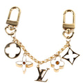 Blooming Flowers Chain Bag Charm Gold/Neutral