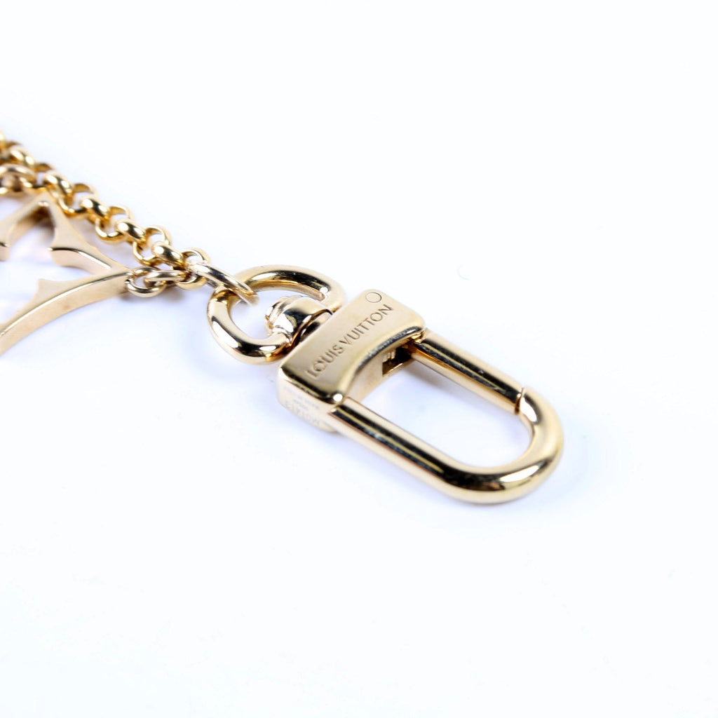 Blooming Flowers Chain Bag Charm Gold/Neutral