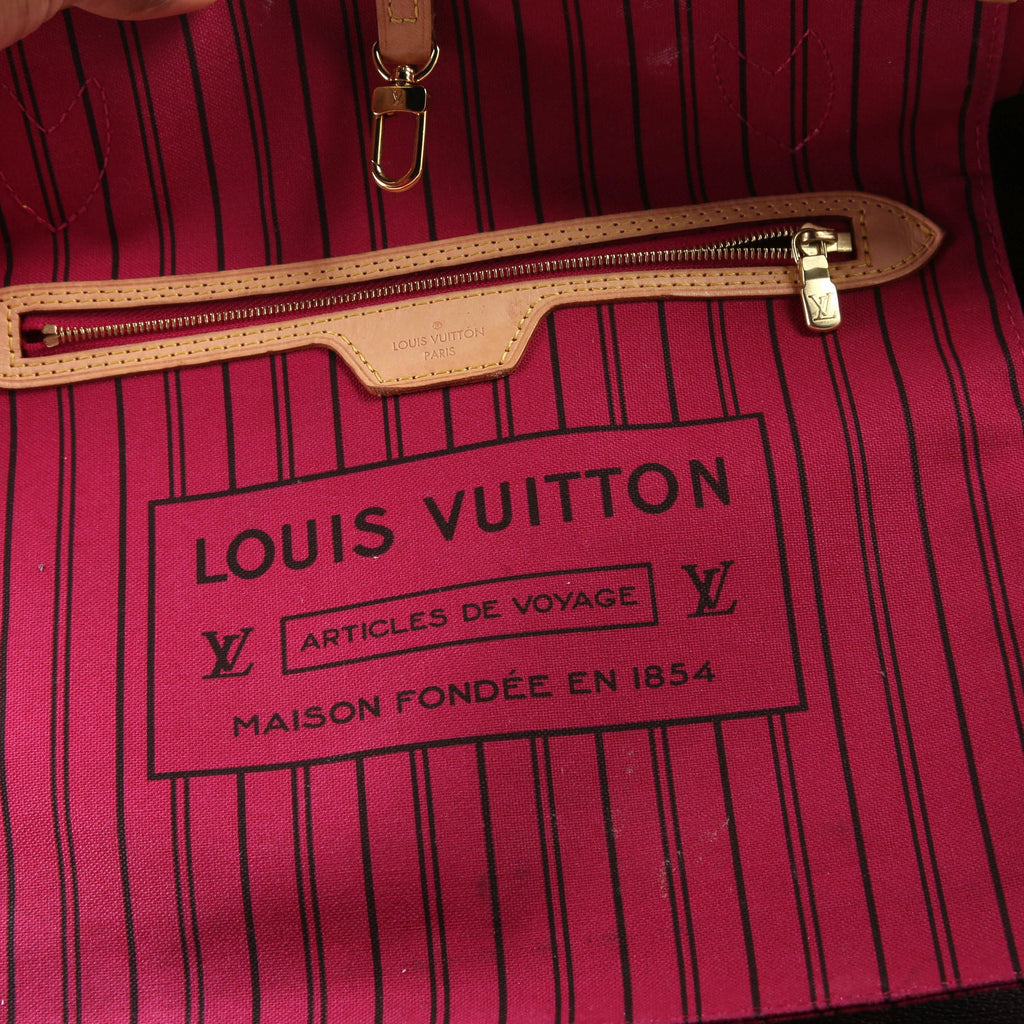 Neverfull With Wallet MM Monogram Pink