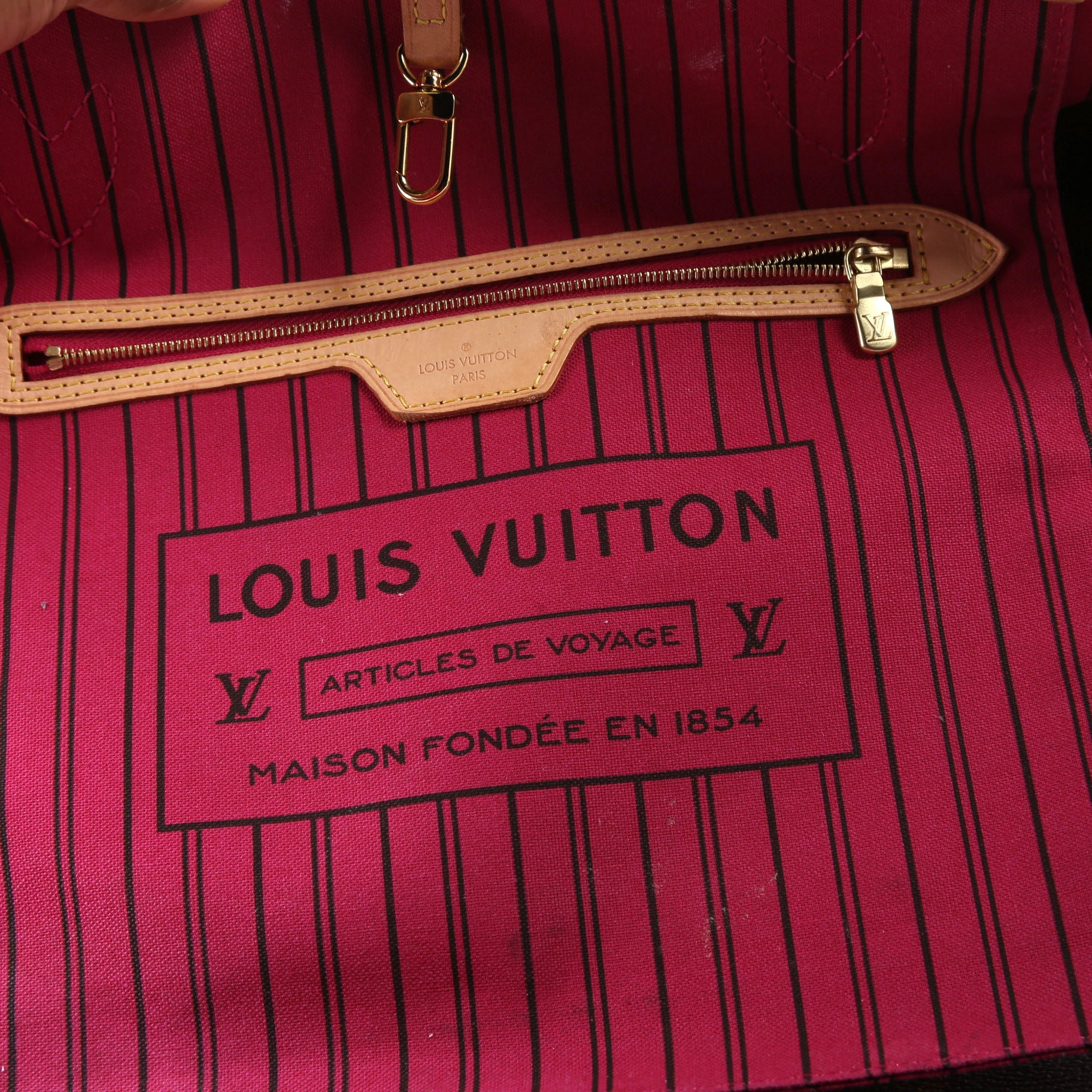 Neverfull With Wallet MM Monogram Pink