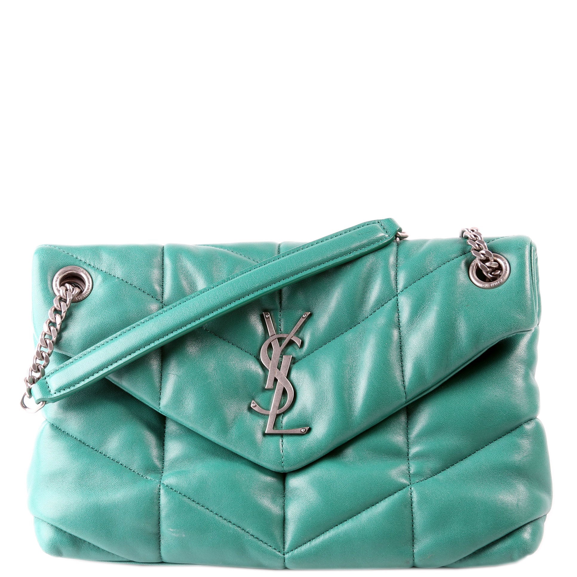 Puffer Quilted Small Lambskin 577476 Green