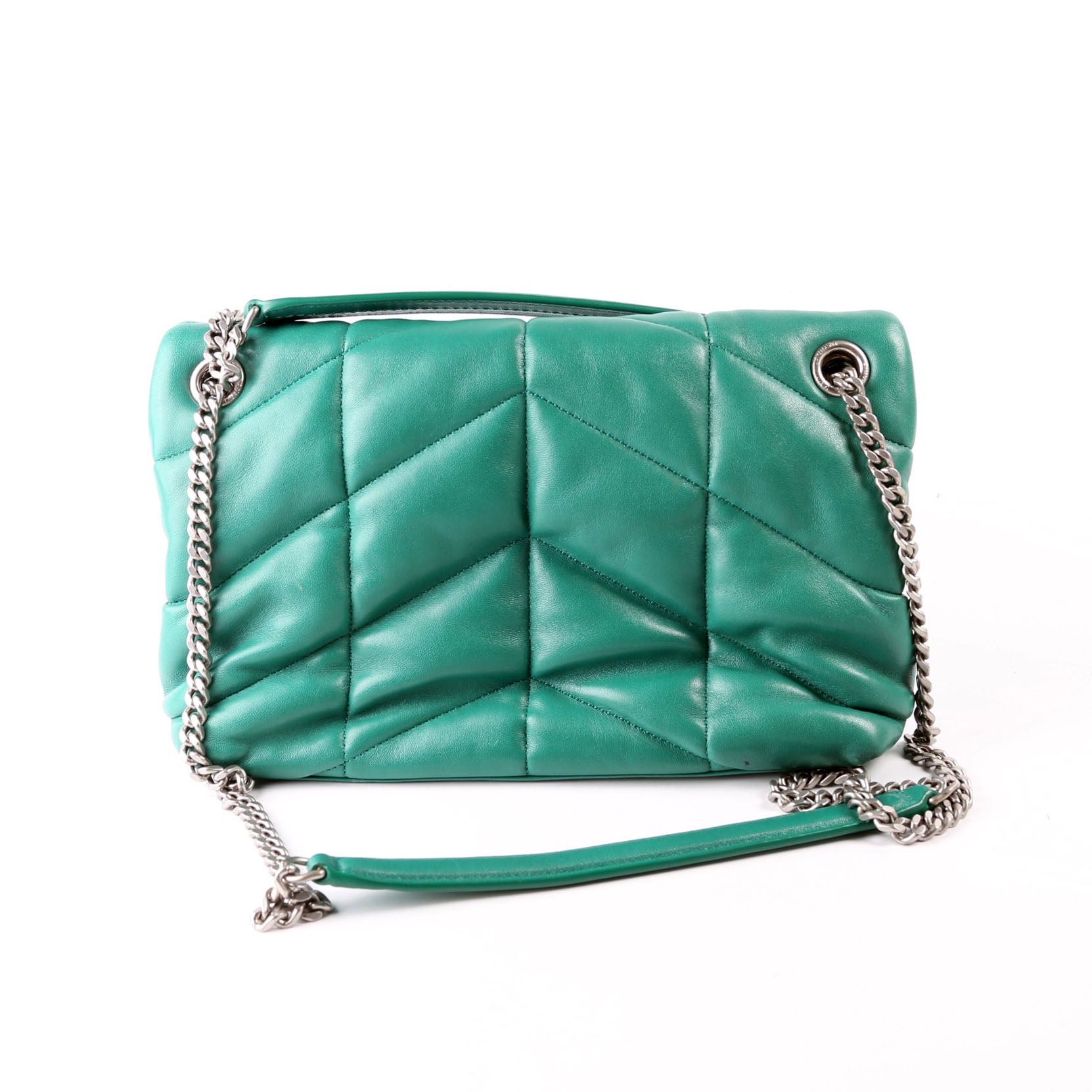 Puffer Quilted Small Lambskin 577476 Green