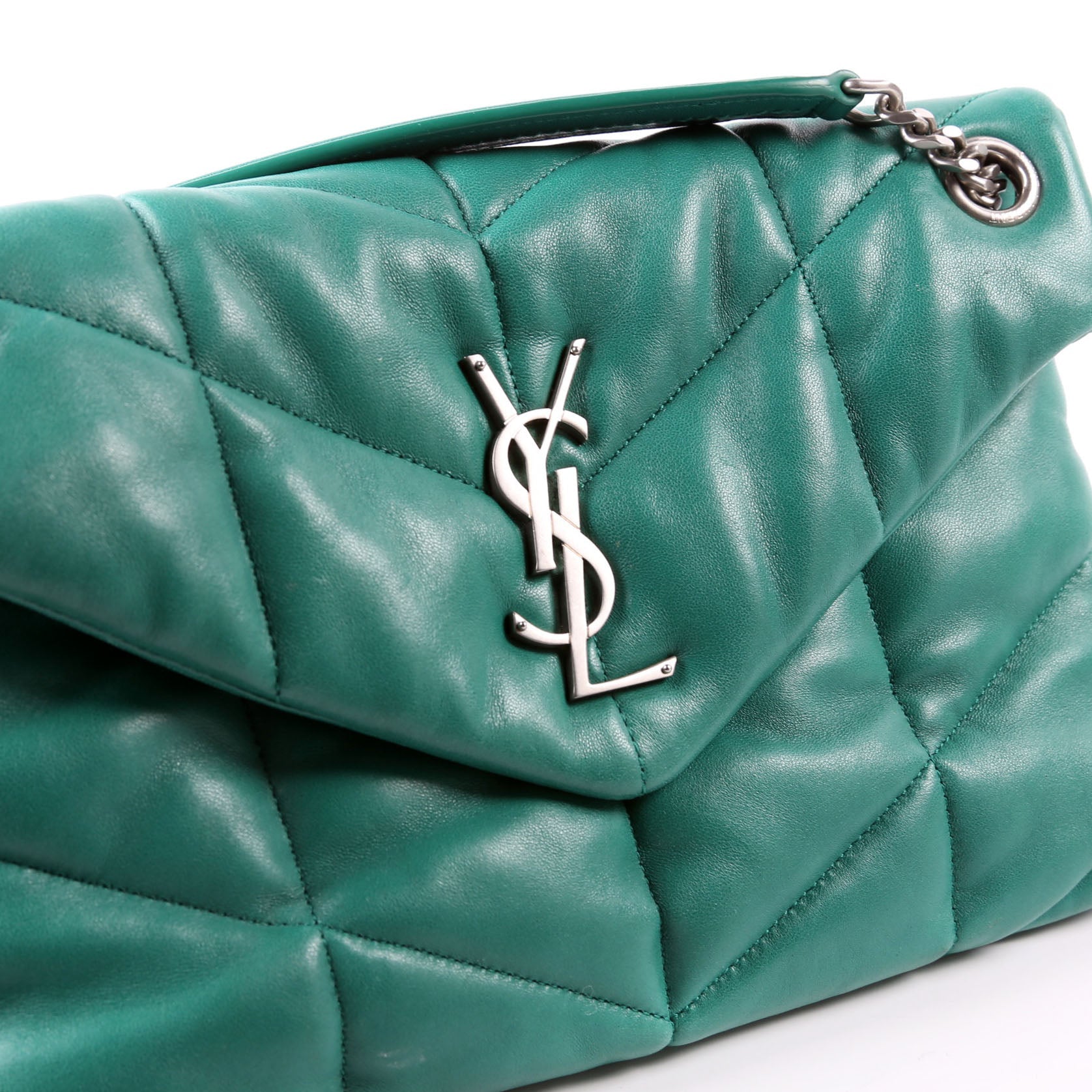 Puffer Quilted Small Lambskin 577476 Green