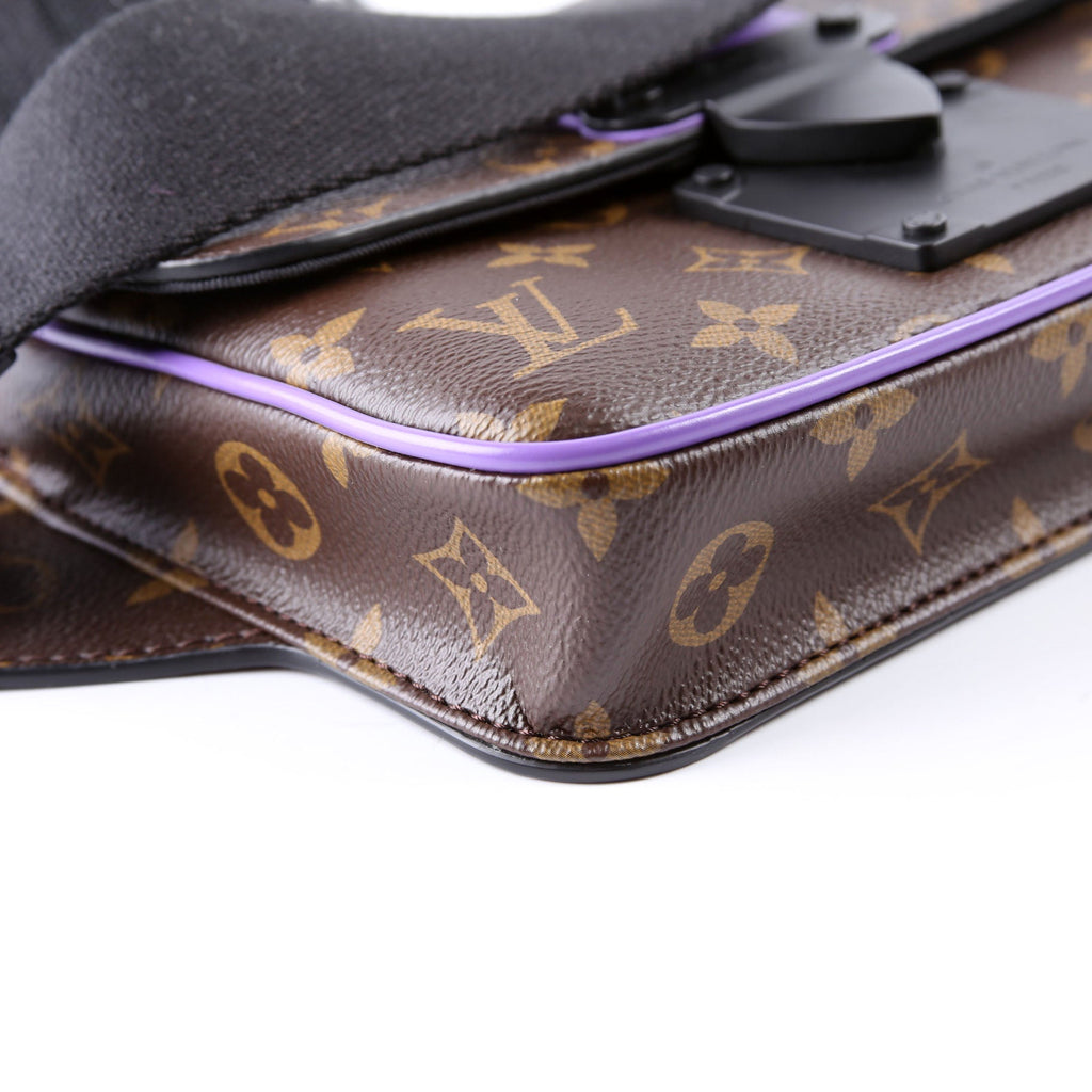 S Lock Sling Bag Monogram Macassar Purple