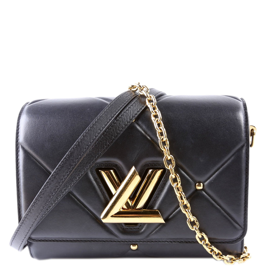 Twist MM Quilted Lambskin Black