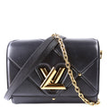 Twist MM Quilted Lambskin Black