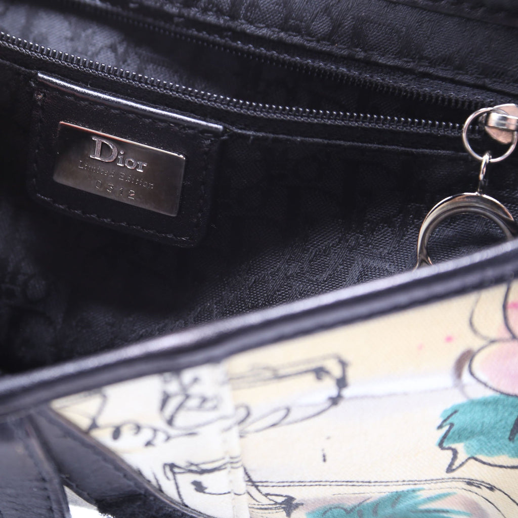 Limited Edition Paris 50's Canvas Saddle Bag Multicolor