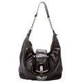Nappa Leather B Buckle Hobo Black