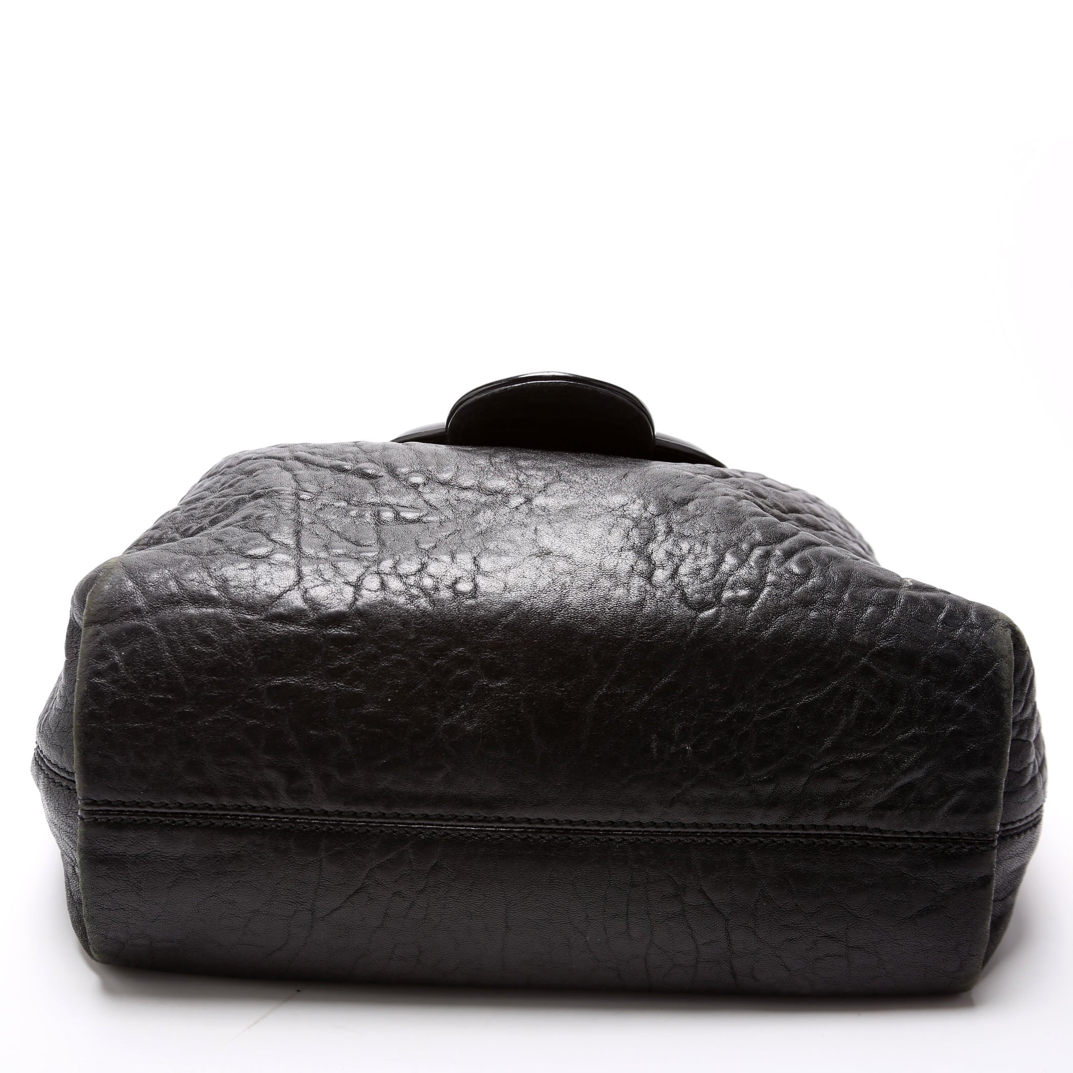 Nappa Leather B Buckle Hobo Black