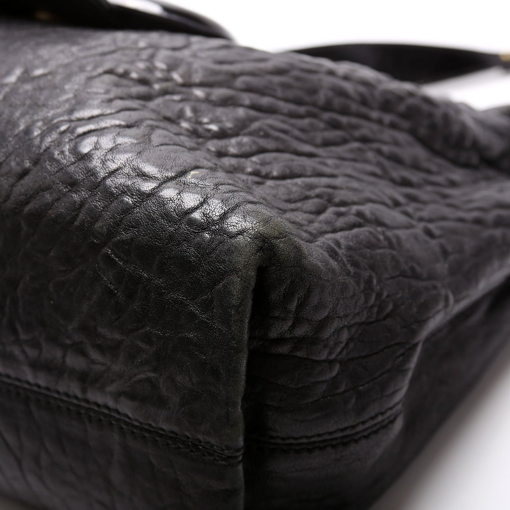 Nappa Leather B Buckle Hobo Black