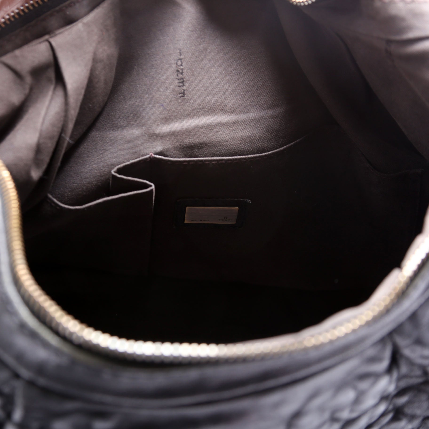 Nappa Leather B Buckle Hobo Black