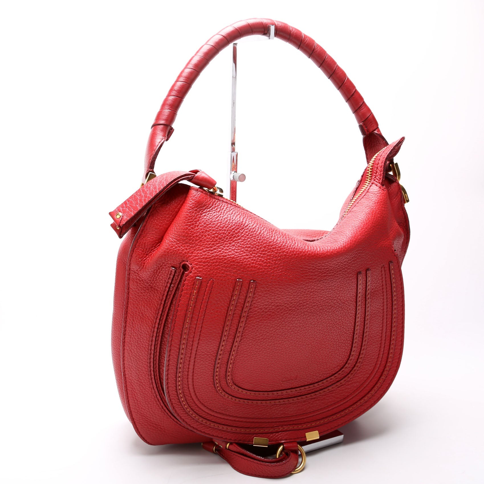 Marcie Hobo Medium Red