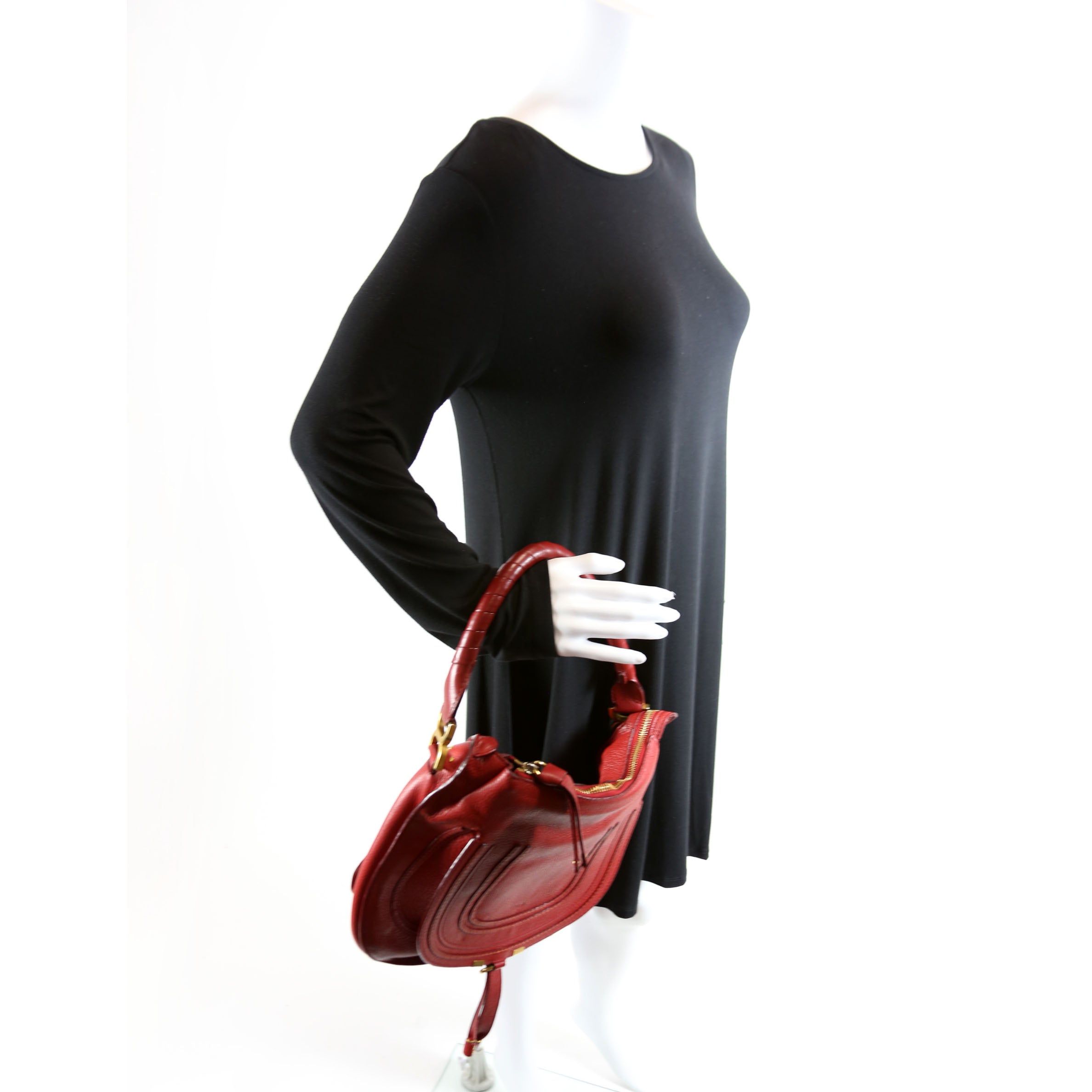 Marcie Hobo Medium Red