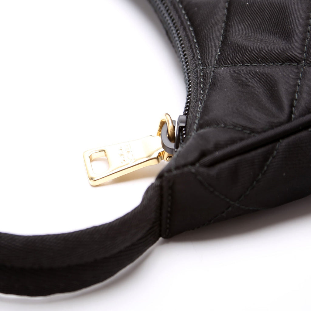 1NE051 Quilted Nylon Shoulder Bag Black