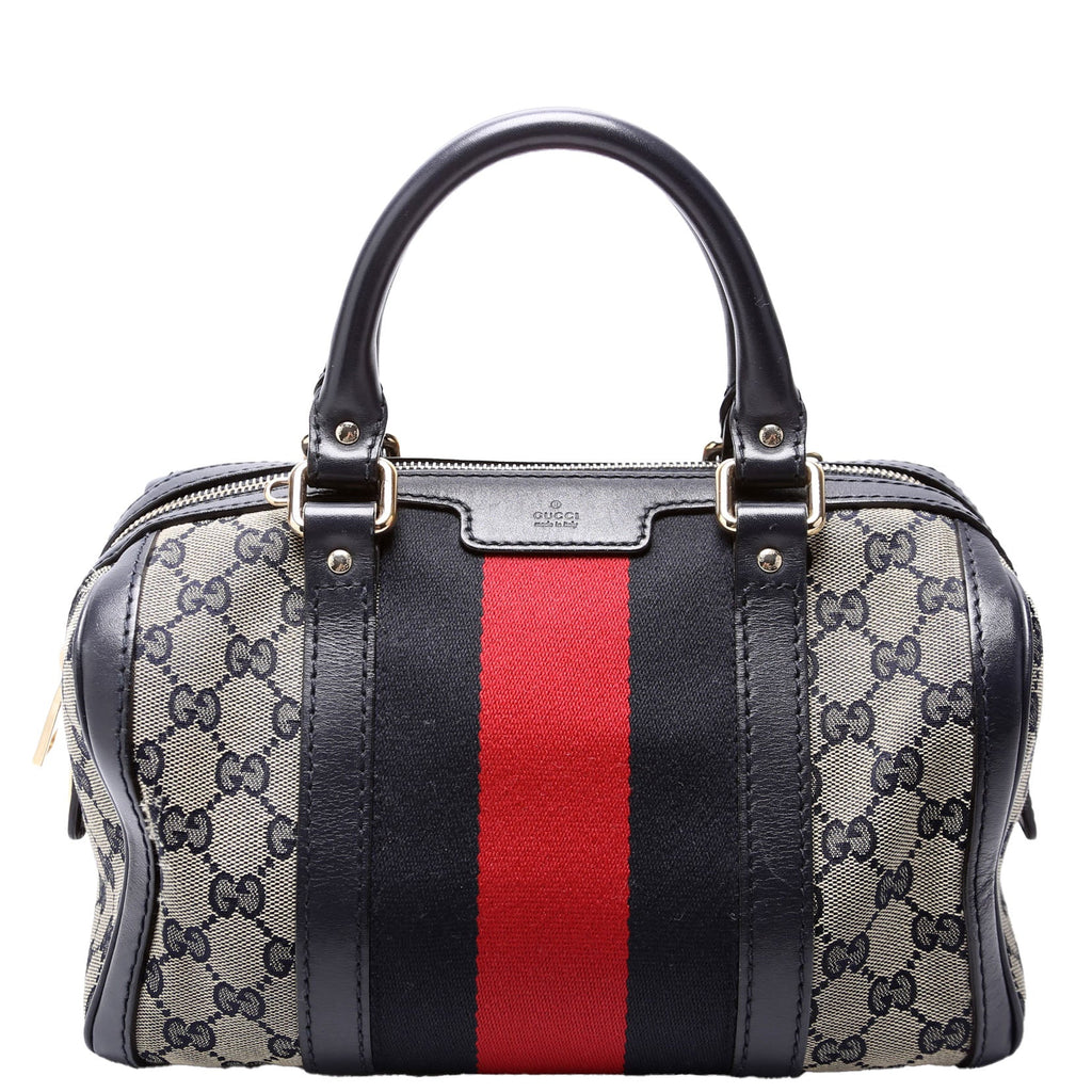 269876 GG Canvas Small Boston Navy