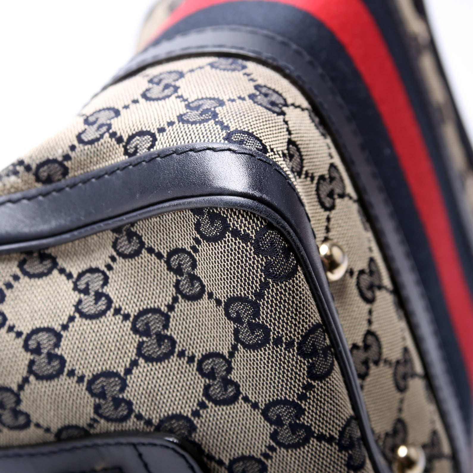 269876 GG Canvas Small Boston Navy