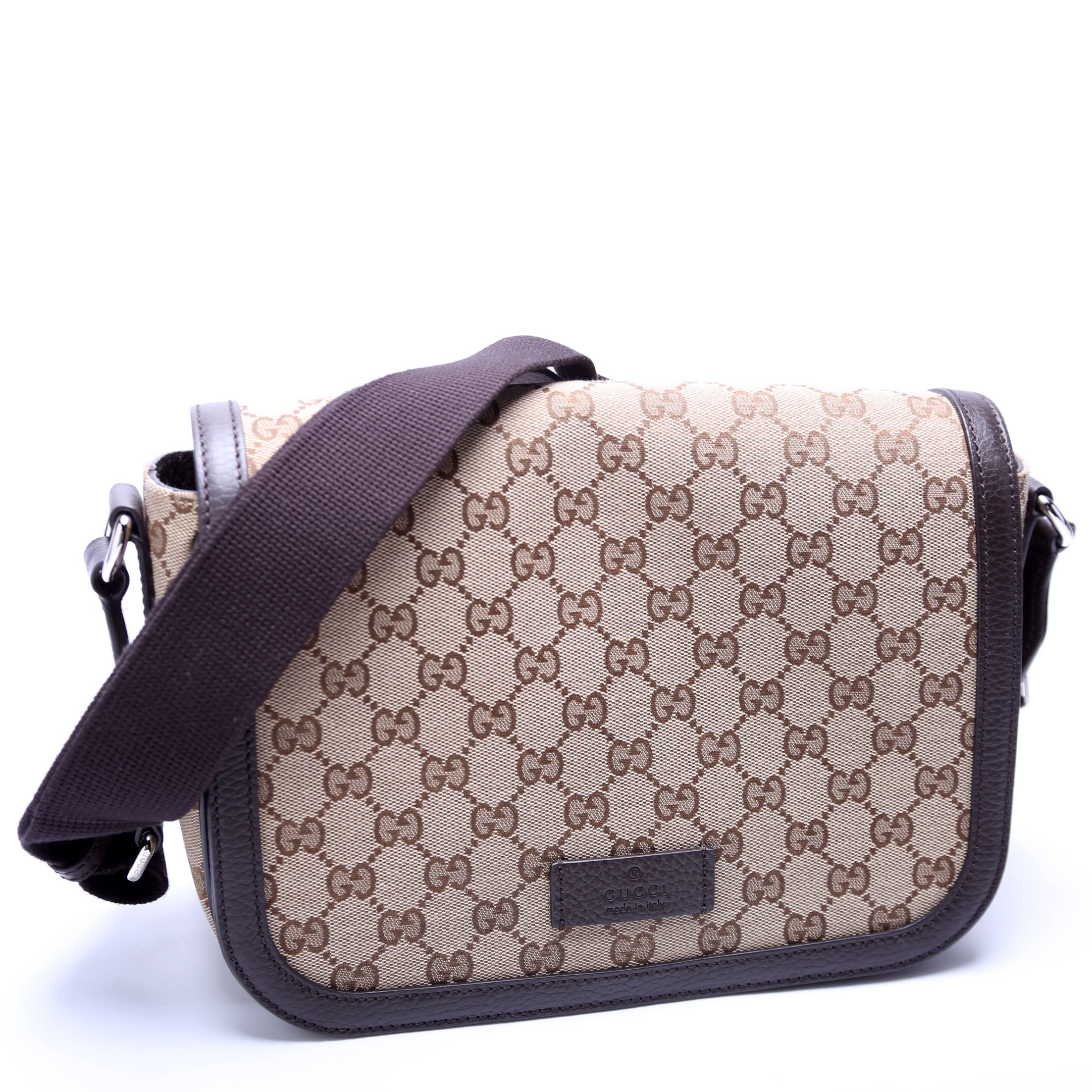 449172 GG Canvas Messenger Brown