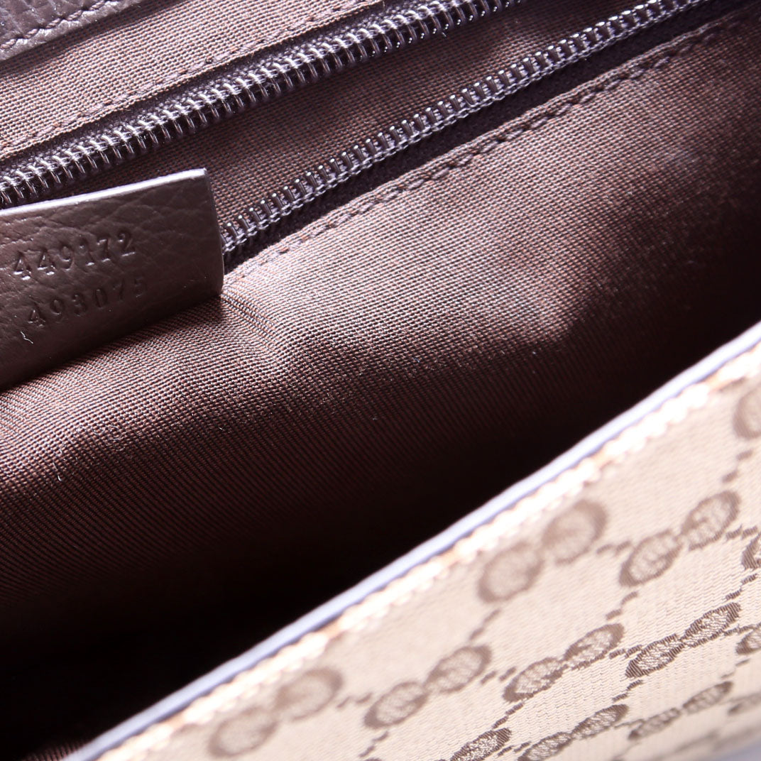 449172 GG Canvas Messenger Brown