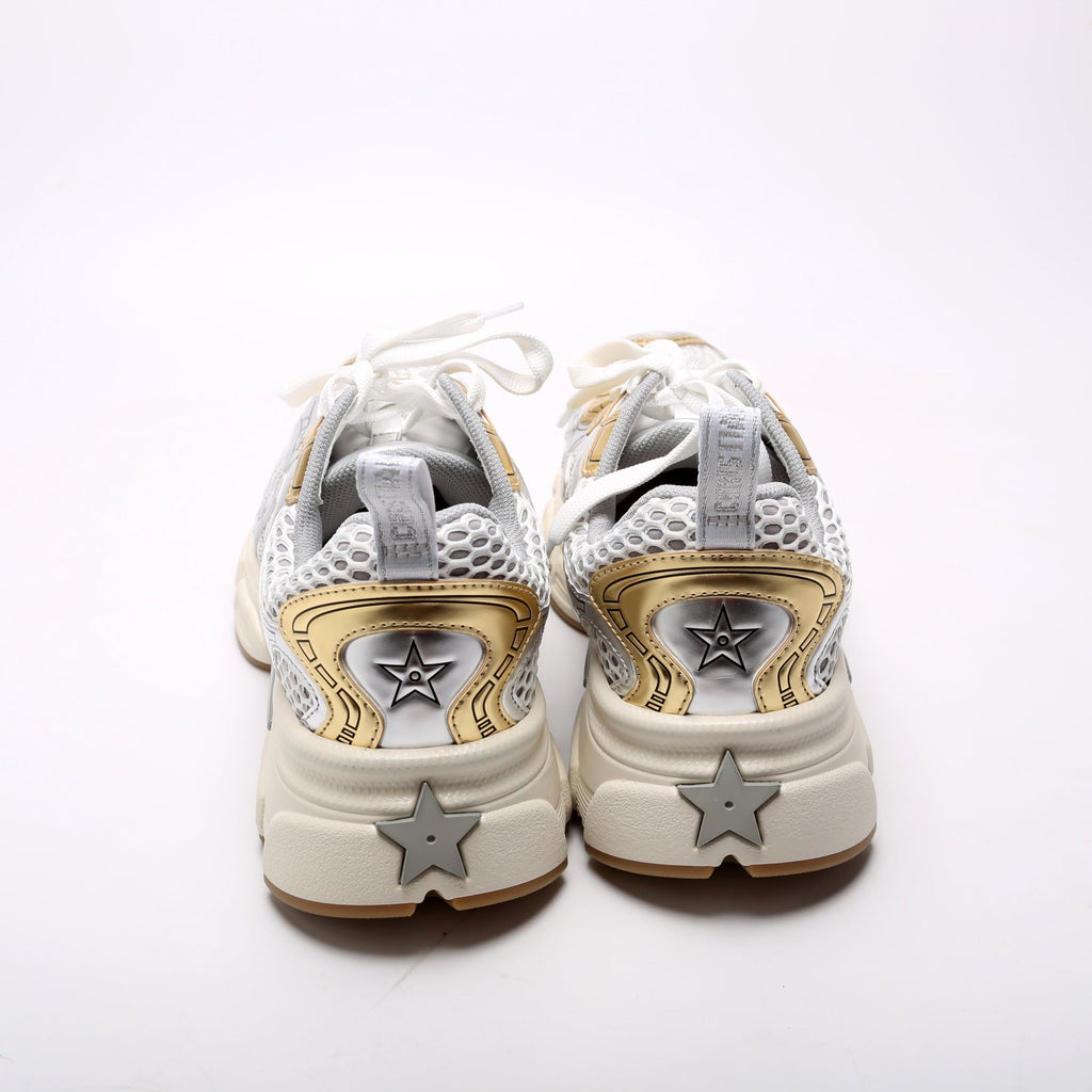 Vibe Mesh/Oblique Sneakers Size 38 Silver