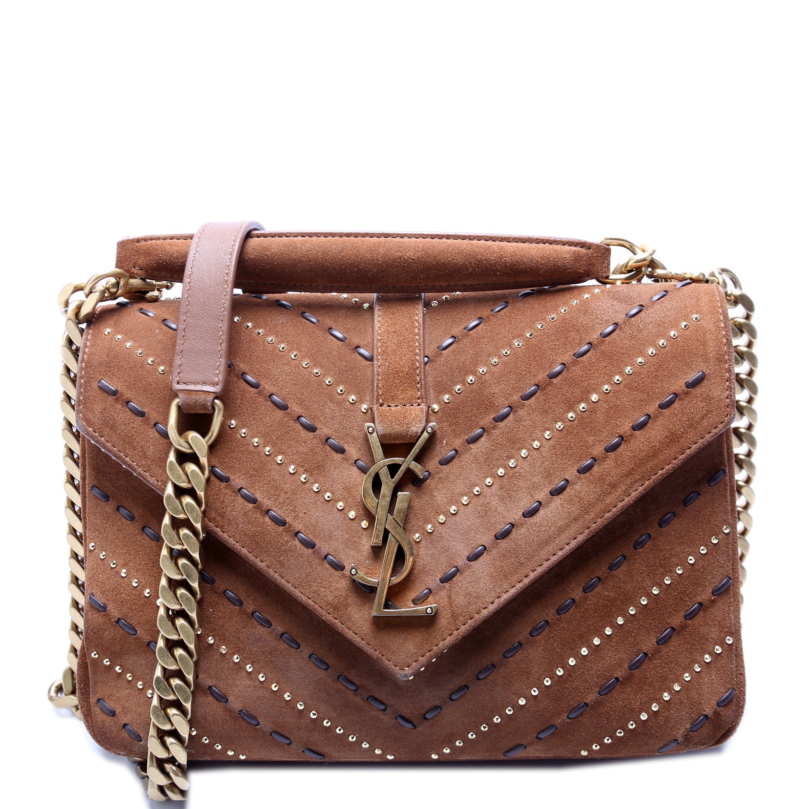 College Bag Medium Studded Suede 487213/428056/600279