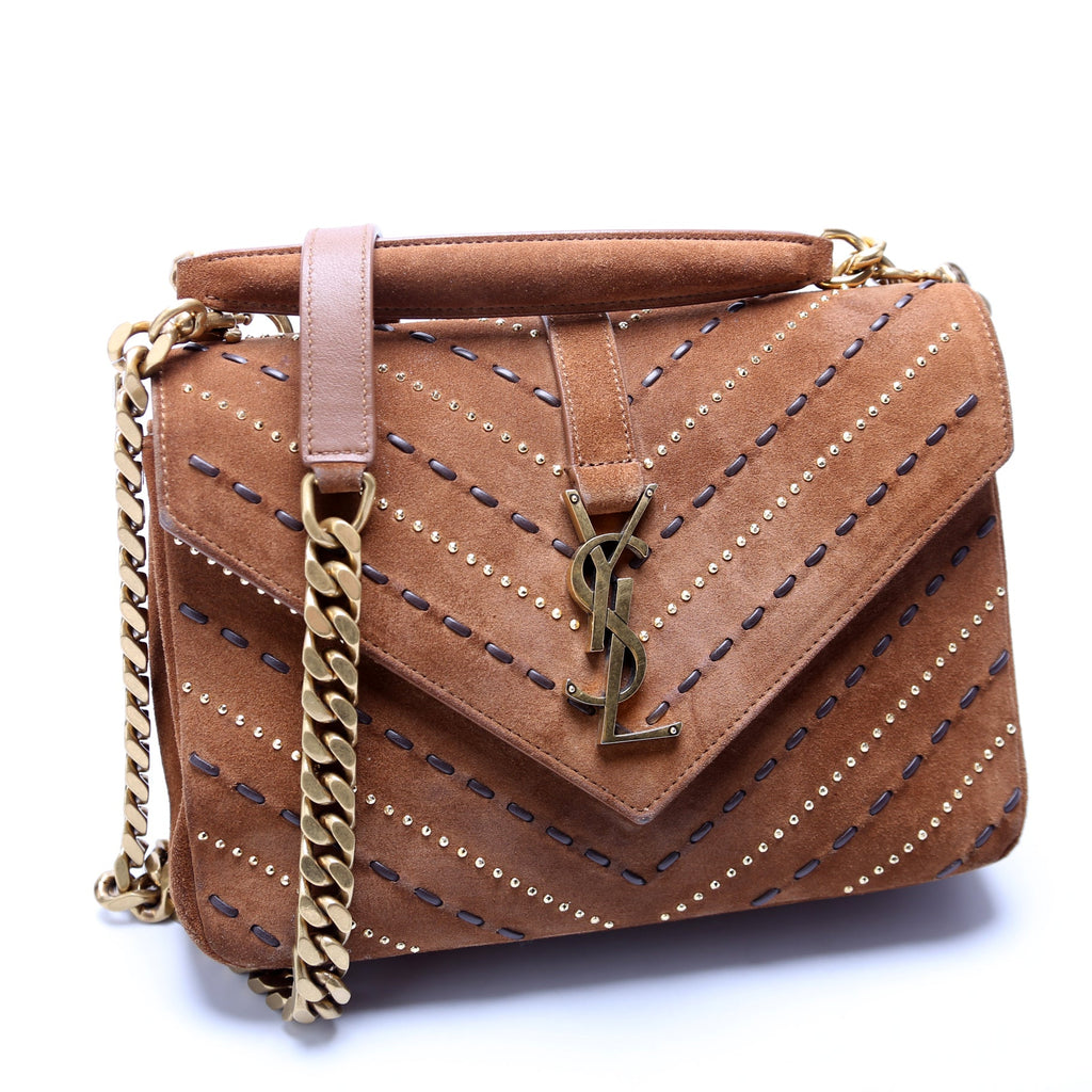 College Bag Medium Studded Suede 487213/428056/600279