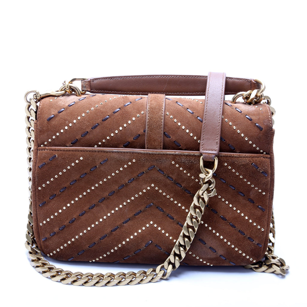 College Bag Medium Studded Suede 487213/428056/600279