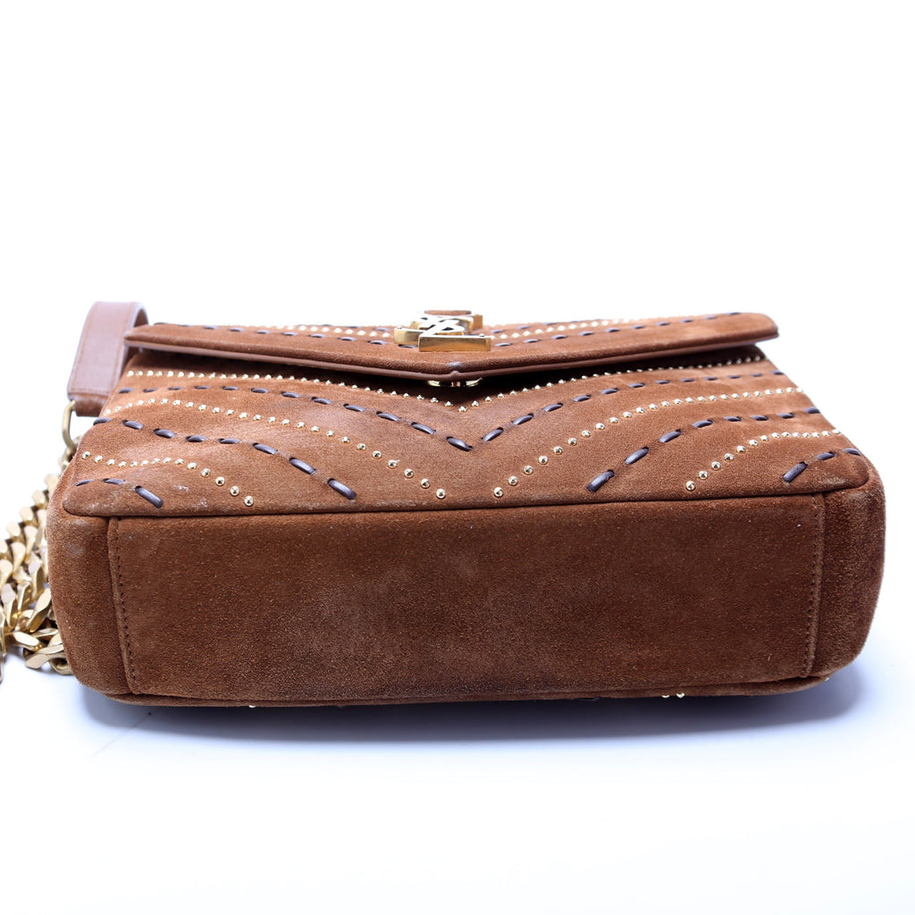 College Bag Medium Studded Suede 487213/428056/600279