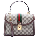 651055 GG Supreme Ophidia Small Top Handle Bag Brown