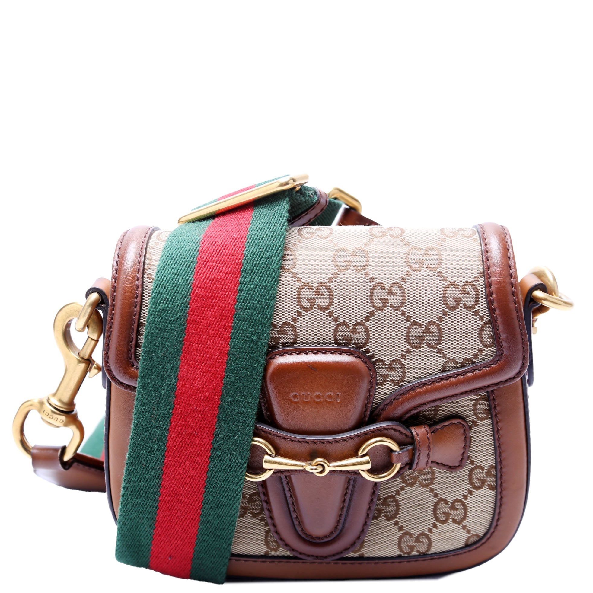 384821 GG Canvas Lady Web Small Shoulder Bag