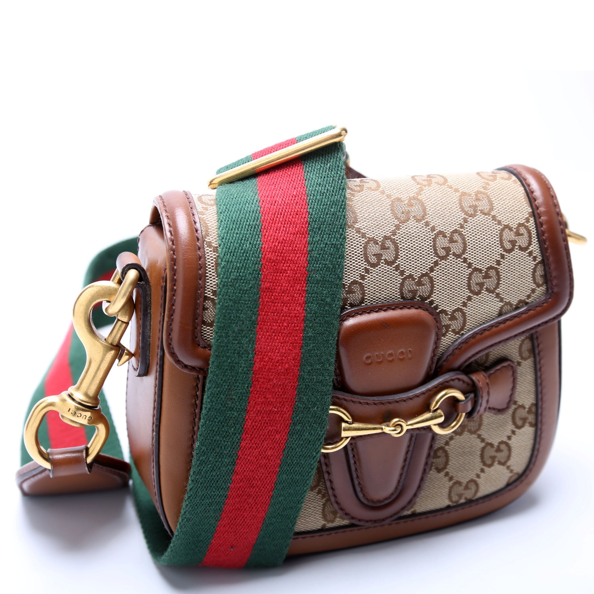 384821 GG Canvas Lady Web Small Shoulder Bag