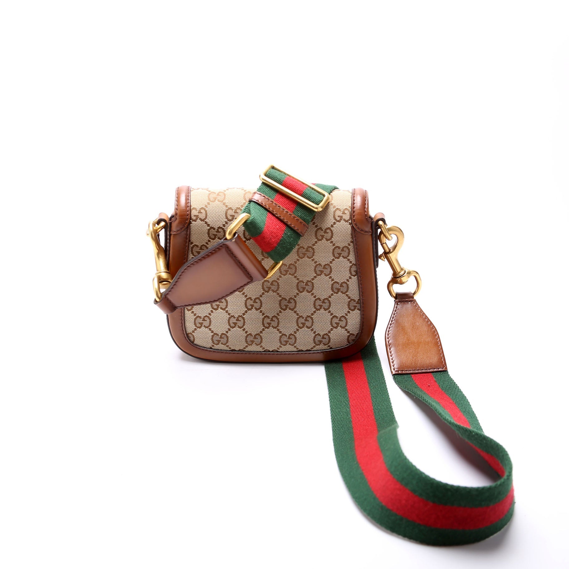384821 GG Canvas Lady Web Small Shoulder Bag