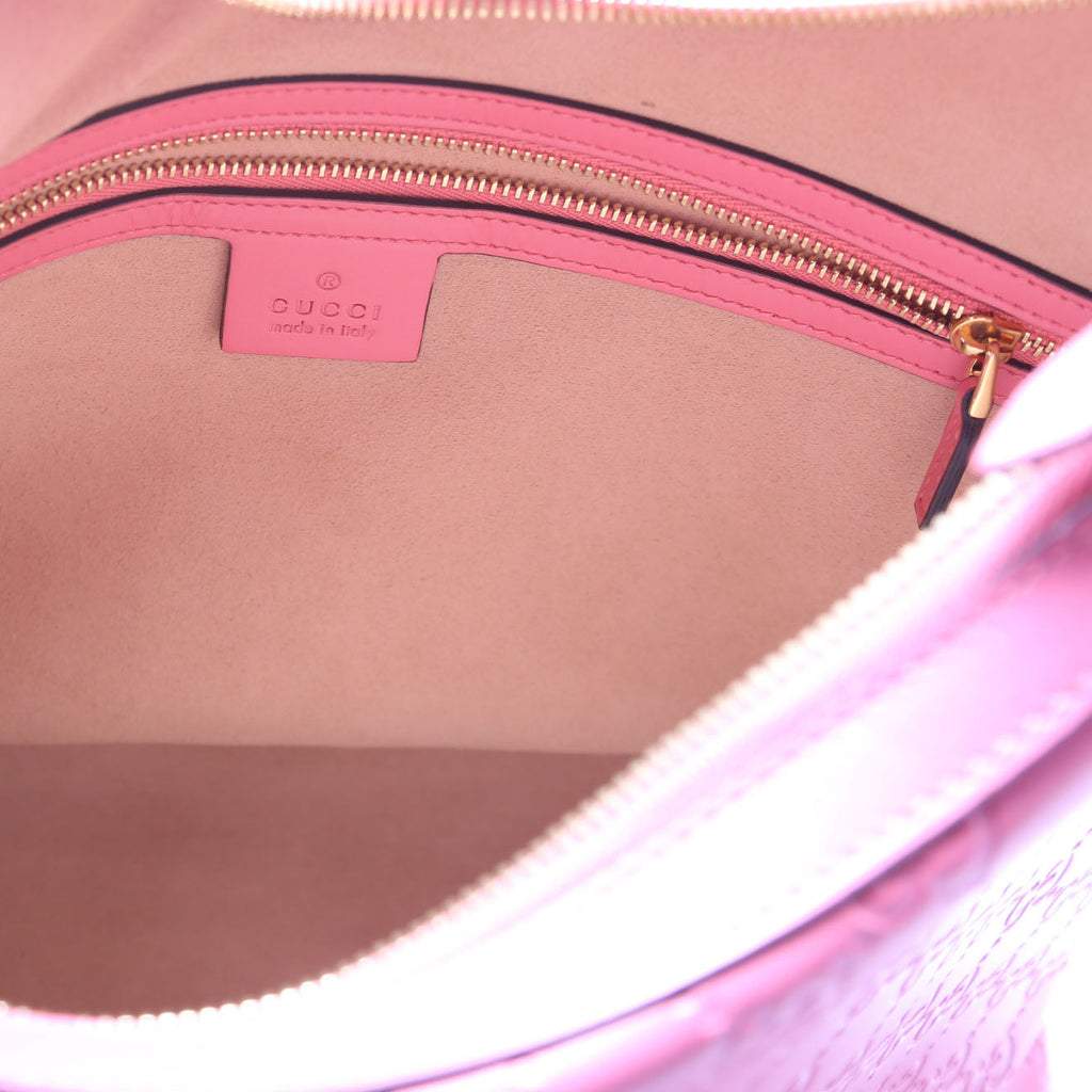 414930 GG Sig Leather Hobo Pink