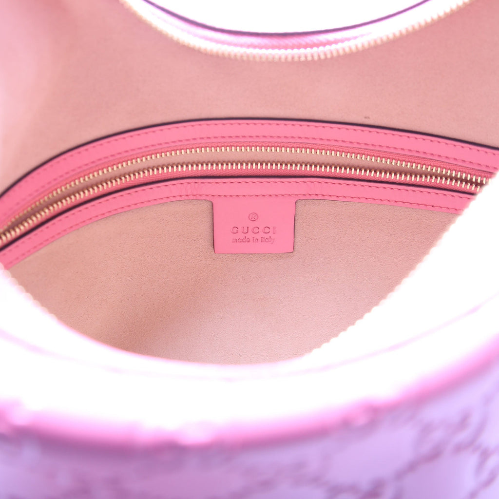 414930 GG Sig Leather Hobo Pink