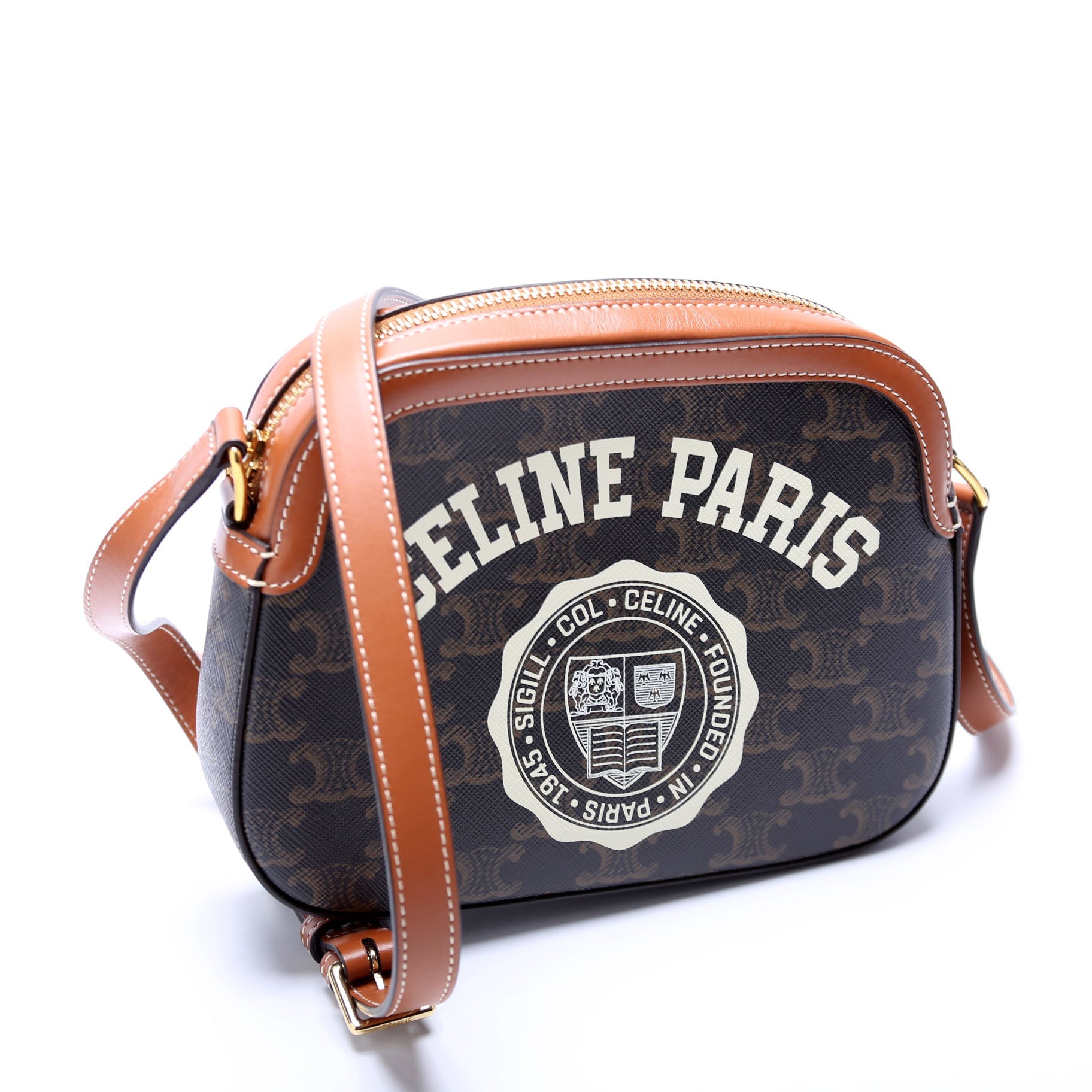 Triomphe Canvas Paris Small Camera Bag