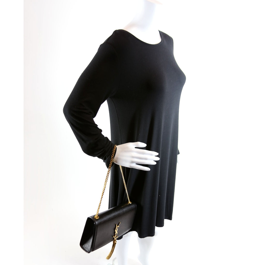 Kate Tassel Satchel Medium Black