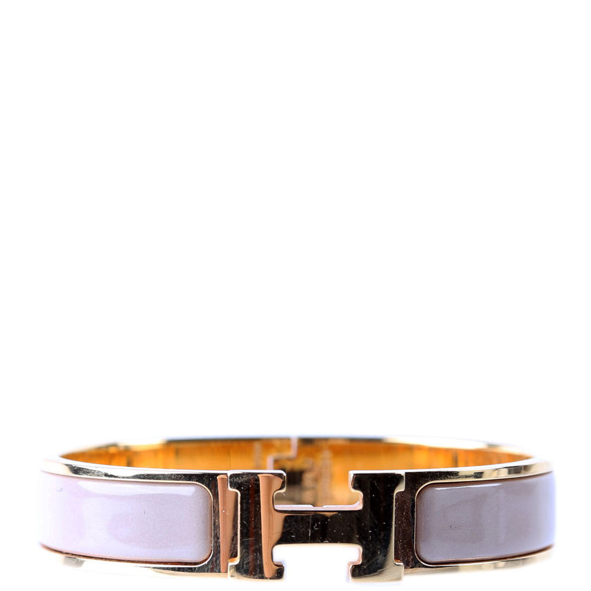 Clic Clac Narrow PM Bracelet Gold/Beige