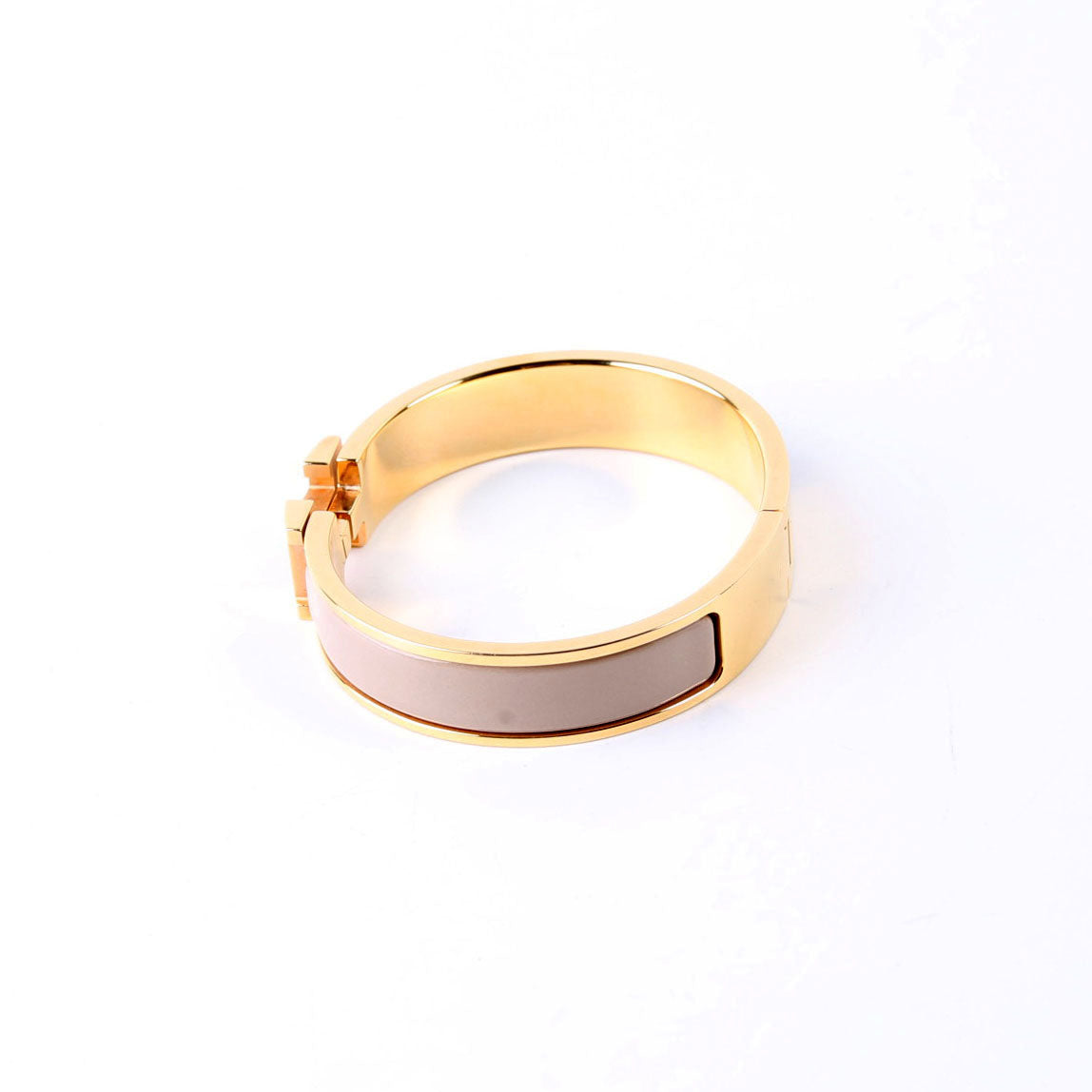 Clic Clac Narrow PM Bracelet Gold/Beige