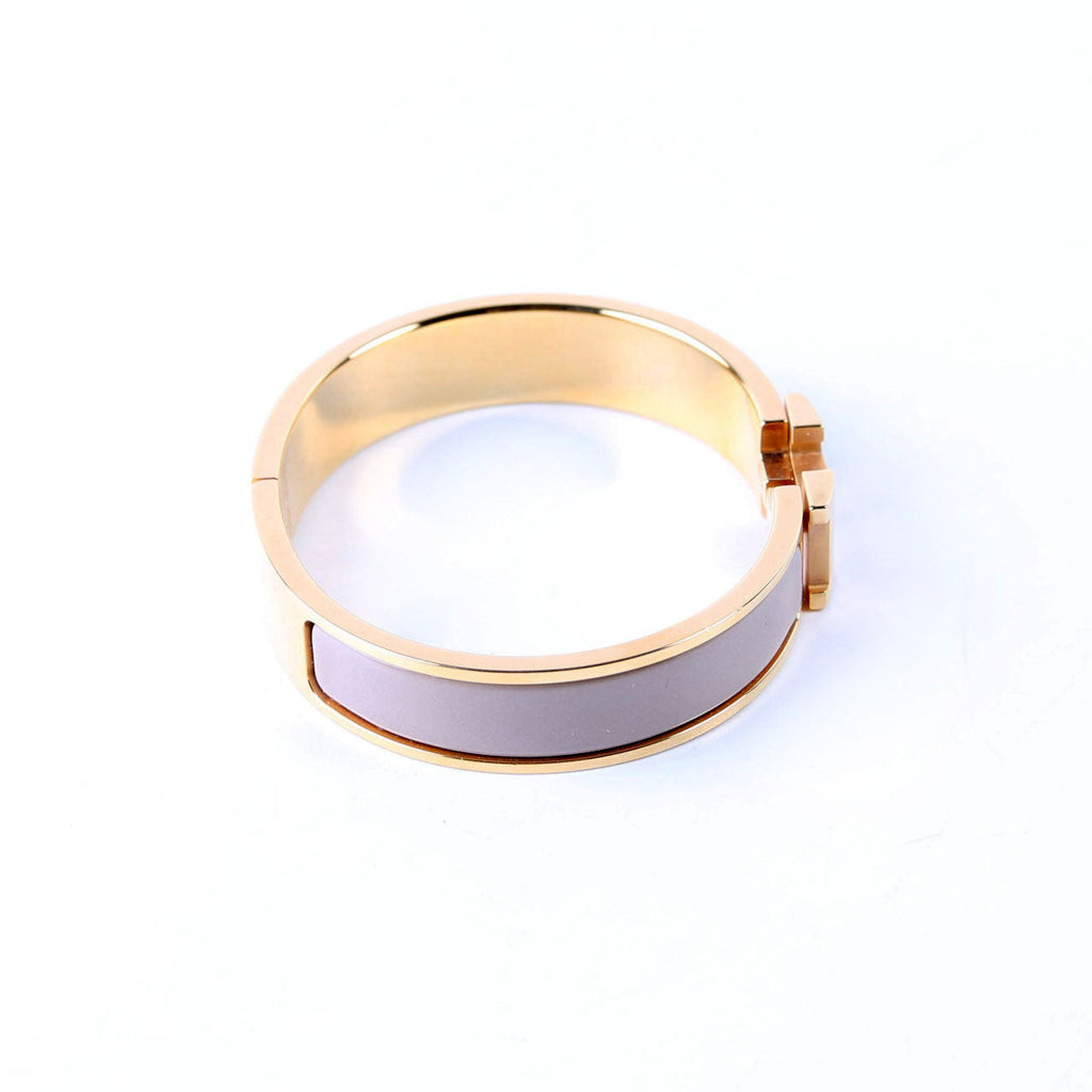 Clic Clac Narrow PM Bracelet Gold/Beige
