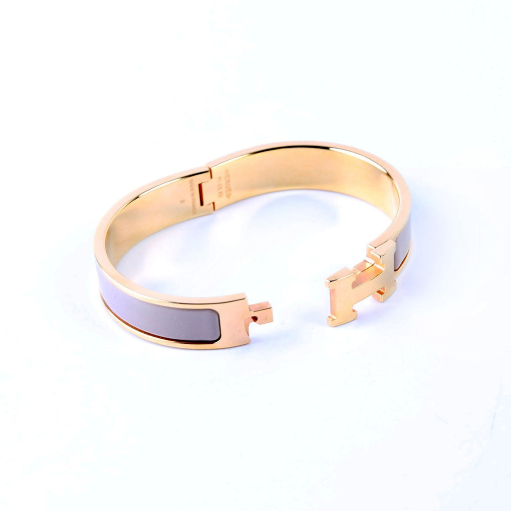 Clic Clac Narrow PM Bracelet Gold/Beige